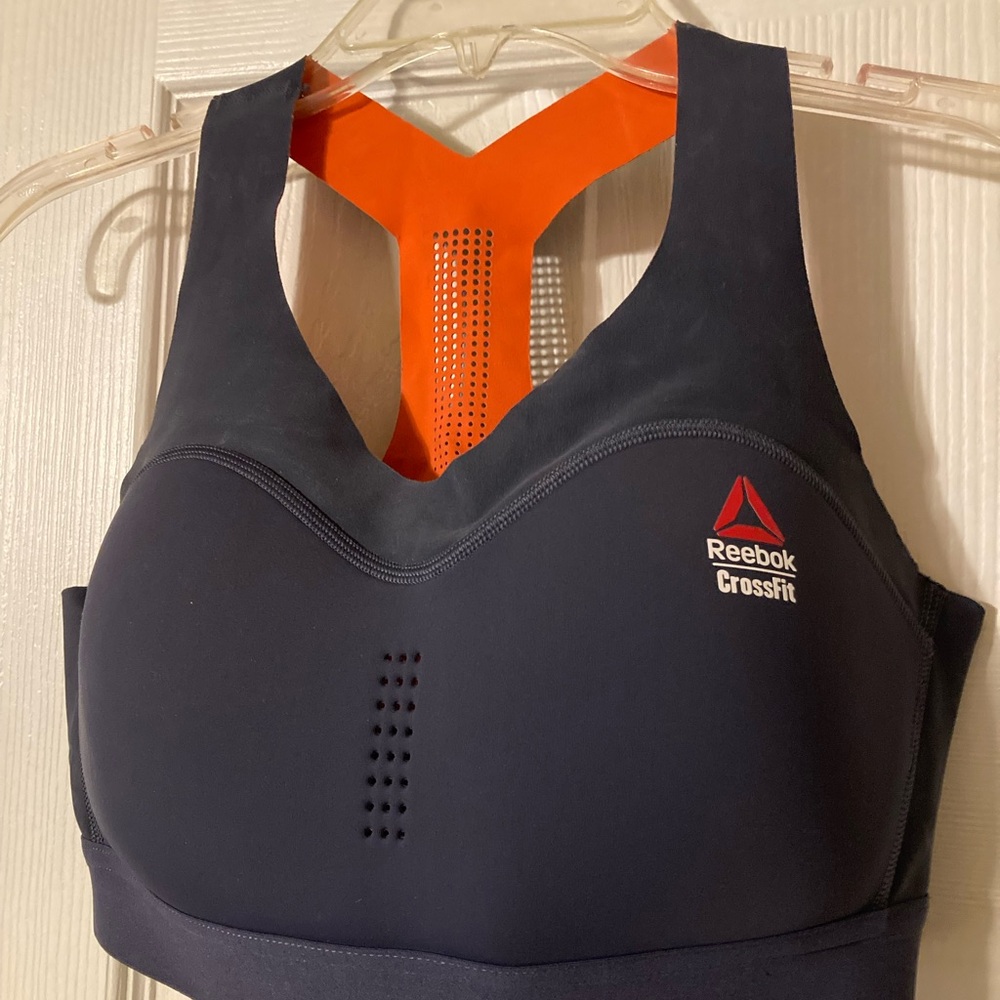 Reebok CrossFit Sports Bra - Black and Orange